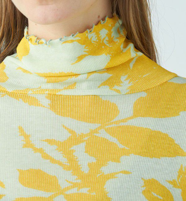 SOULEIADO「コットンプリント タートルネックプルオーバー」|Tシャツ・カットソー|