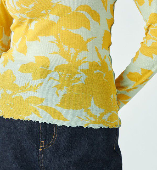 SOULEIADO「コットンプリント タートルネックプルオーバー」|Tシャツ・カットソー|