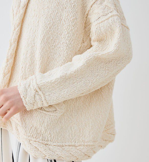 GALERIE VIE「コットンスラブ Vネックカーディガン」|カーディガン|