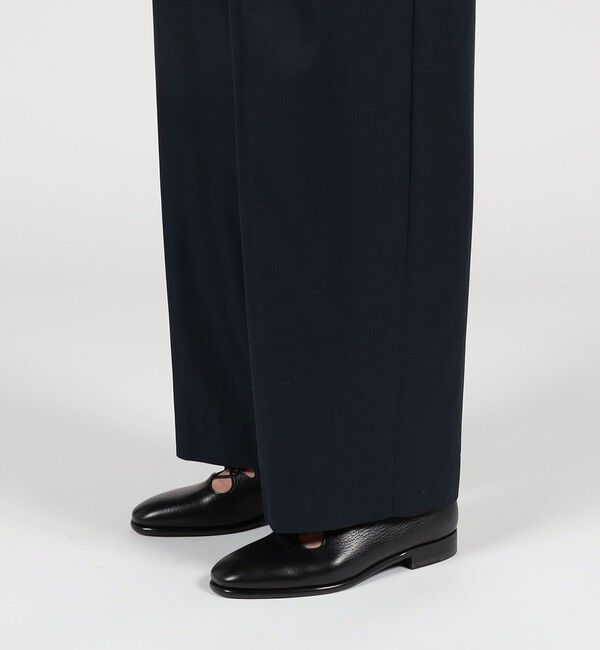 TOMORROWLAND MENS「シルクカルゼ 2プリーツ ワイドパンツ」|スラックス|