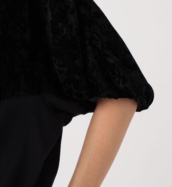 Ballsey「ベルベットコンビ Tブラウス」|シャツ・ブラウス|