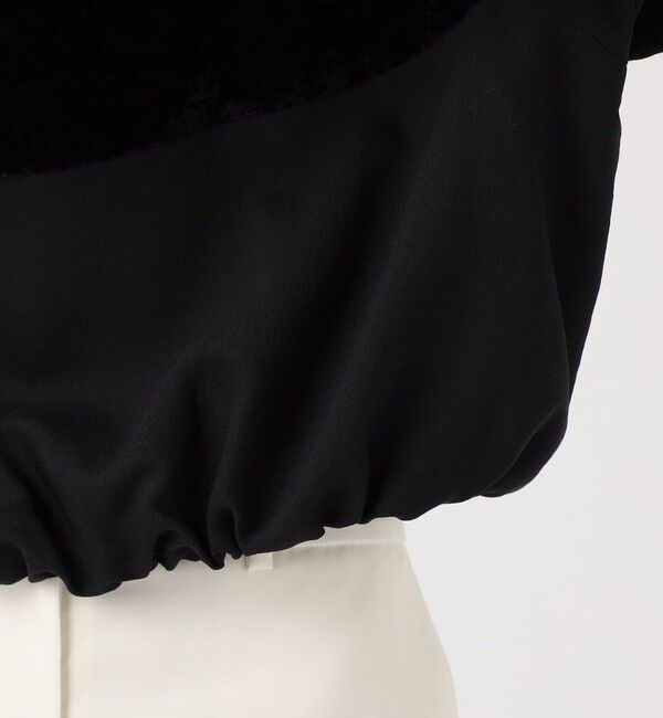 Ballsey「ベルベットコンビ Tブラウス」|シャツ・ブラウス|