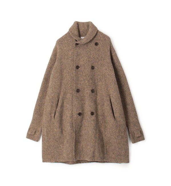 TOMORROWLAND MENS「ウールカシミヤシルク ダブルブレステッド ニットコート」|ニット・セーター|46 ブラウン
