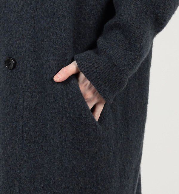 TOMORROWLAND MENS「ウールカシミヤシルク ダブルブレステッド ニットコート」|ニット・セーター|