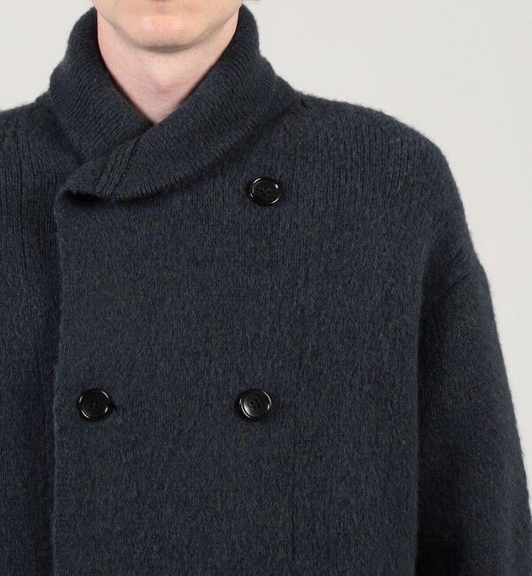 TOMORROWLAND MENS「ウールカシミヤシルク ダブルブレステッド ニットコート」|ニット・セーター|