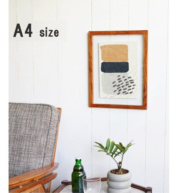 journal standard Furniture「RONDA Frame A4 4th　ロンダフレーム ※ ガラス フォトフレーム 額縁」|その他|ブラウン