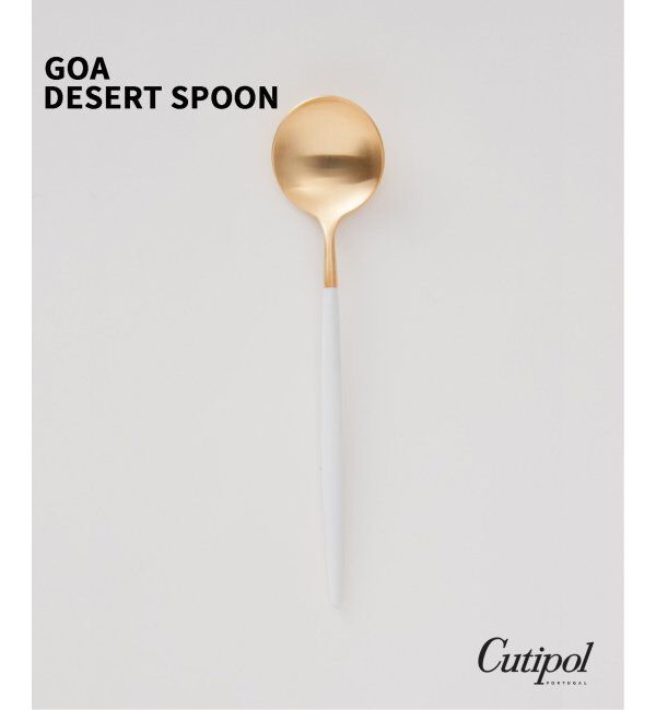 journal standard Furniture「【Cutipol/クチポール】GOA デザートスプーン ホワイト&times;ゴールド」|食器・キッチングッズ|