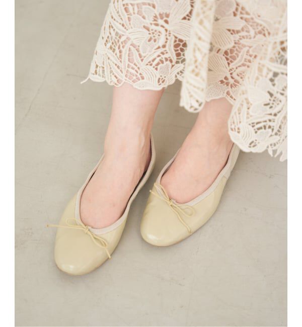 IENA「PORSELLI/ポルセリ 別注 SOLID BALLET バレエシューズ」|バレエシューズ|