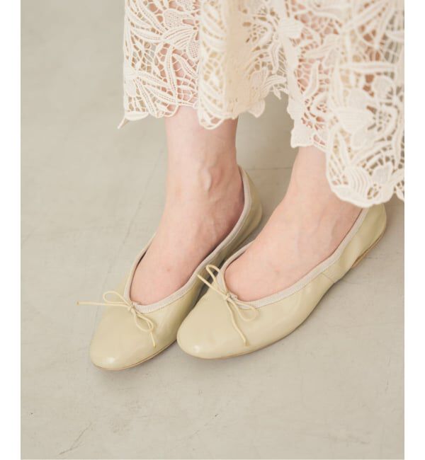 IENA「PORSELLI/ポルセリ 別注 SOLID BALLET バレエシューズ」|バレエシューズ|