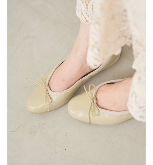 IENA「PORSELLI/ポルセリ 別注 SOLID BALLET バレエシューズ」|バレエシューズ|