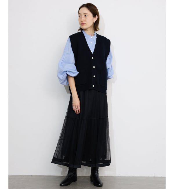 SLOBE IENA「《WEB限定/追加》ピンタックバルーンスリーブブラウス」|シャツ・ブラウス|