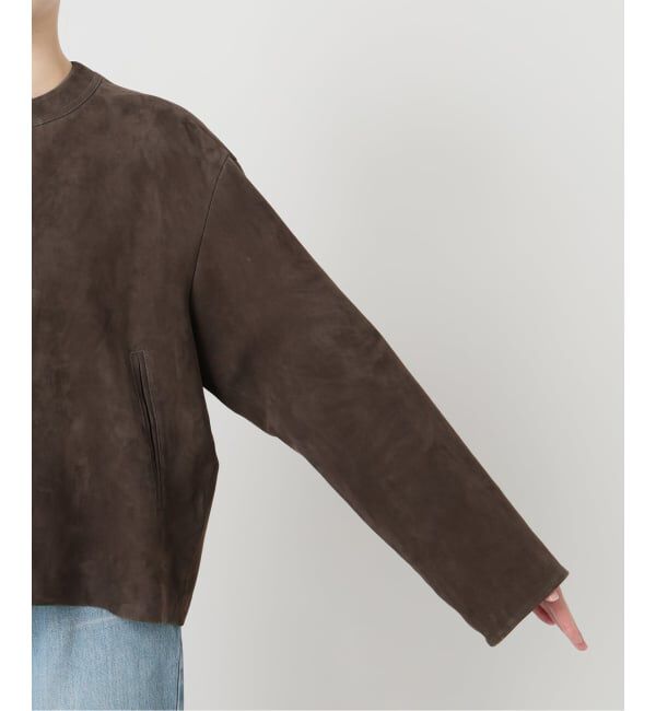 IENA「ラムスエードブルゾン」|ライダースジャケット|