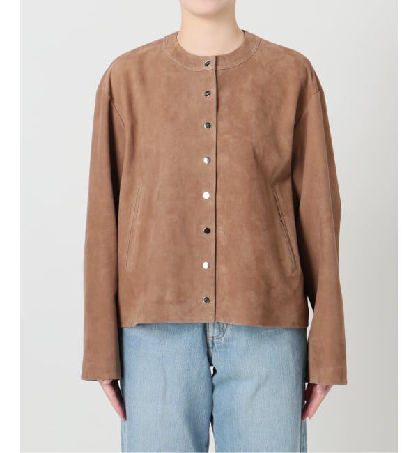 IENA「ラムスエードブルゾン」|ライダースジャケット|