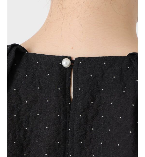 IENA「&NAVY オーガンジージャガードタックブラウス」|シャツ・ブラウス|