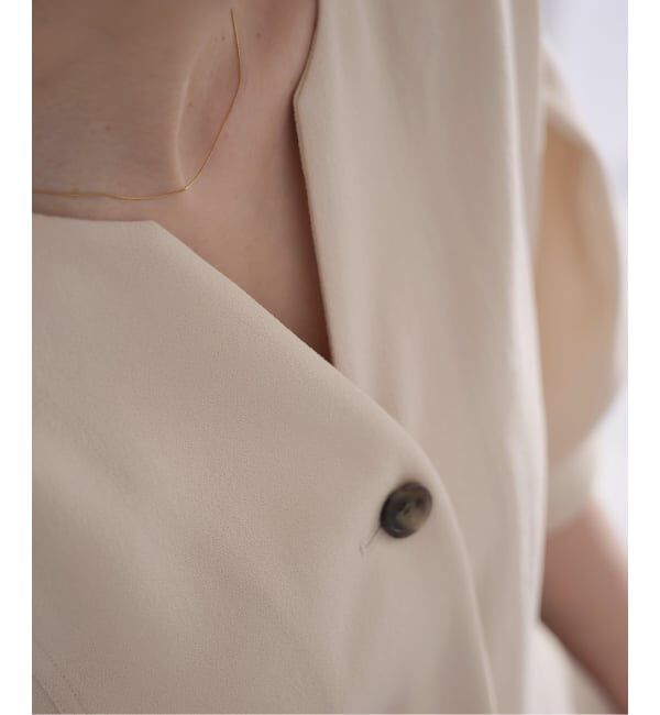 IENA「&NAVY ジョーゼットペプラムブラウス」|シャツ・ブラウス|