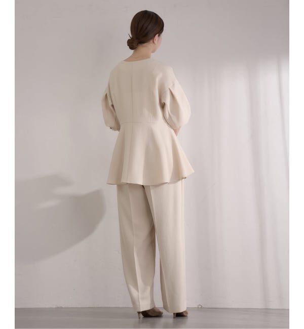 IENA「&NAVY ジョーゼットペプラムブラウス」|シャツ・ブラウス|