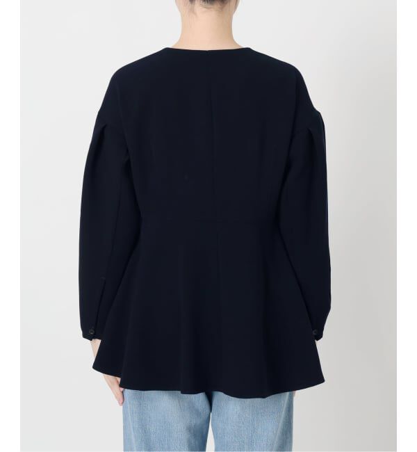 IENA「&NAVY ジョーゼットペプラムブラウス」|シャツ・ブラウス|