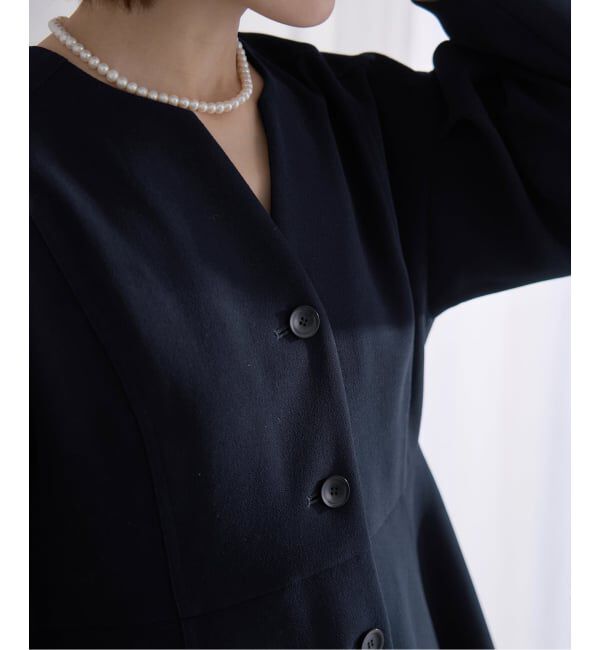 IENA「&NAVY ジョーゼットペプラムブラウス」|シャツ・ブラウス|