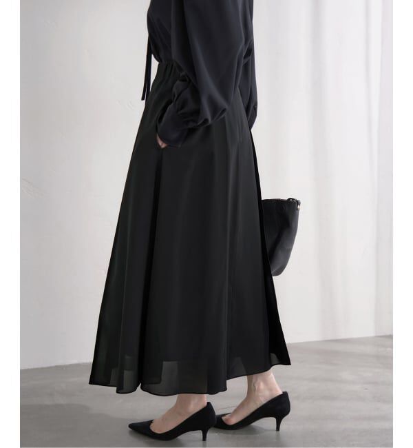 IENA「&NAVY シアーピンタックスカート」|スカート|