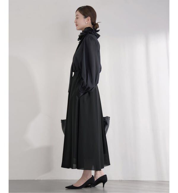 IENA「&NAVY シアーピンタックスカート」|スカート|