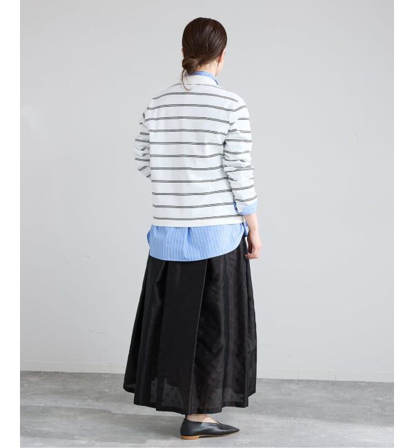 IENA「襟付きボーダーニット」|ニット・セーター|