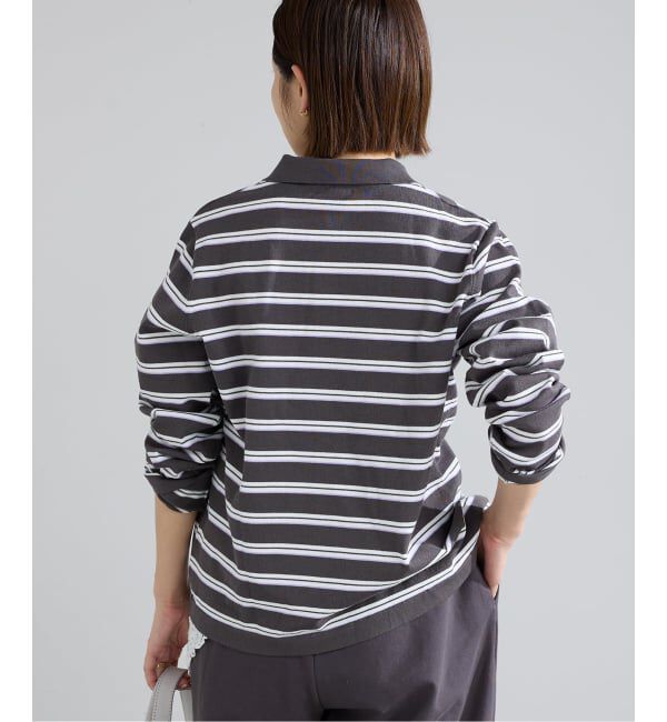 IENA「襟付きボーダーニット」|ニット・セーター|