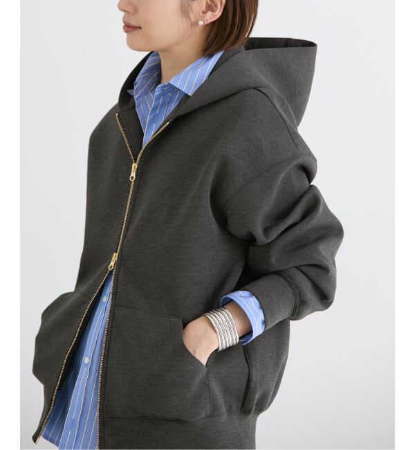 IENA「《セットアップ対応/予約》ダンボールニットフーディ」|パーカー|