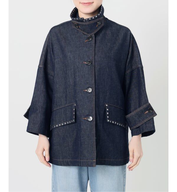 IENA「《追加予約》MACKINTOSH/マッキントッシュ HUMBIE DNM JK STUD MB L261ND1003BALTS」|デニムジャケット|