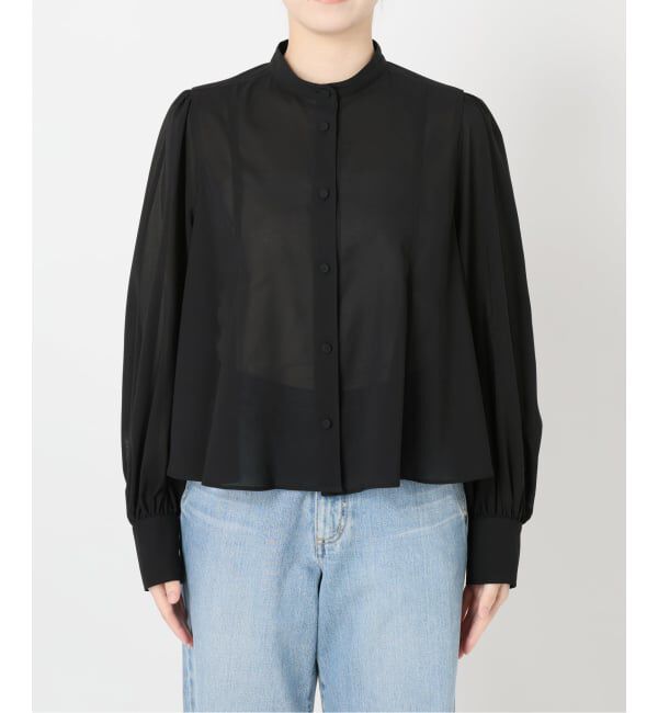 IENA「《追加予約》&NAVYシアーボウタイブラウス」|シャツ・ブラウス|