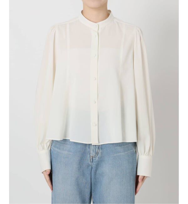 IENA「《追加予約》&NAVYシアーボウタイブラウス」|シャツ・ブラウス|