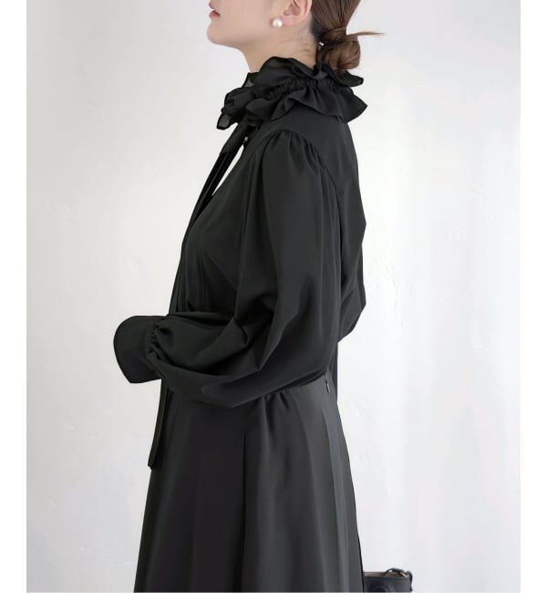 IENA「《追加予約》&NAVYシアーボウタイブラウス」|シャツ・ブラウス|