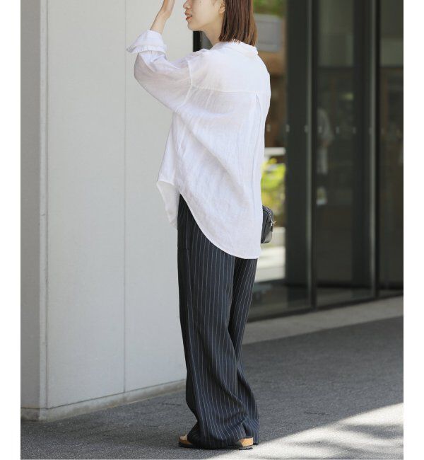 JOURNAL STANDARD relume「《追加2》手洗い可 / カラーリネンオーバーサイズシャツ」|シャツ・ブラウス|