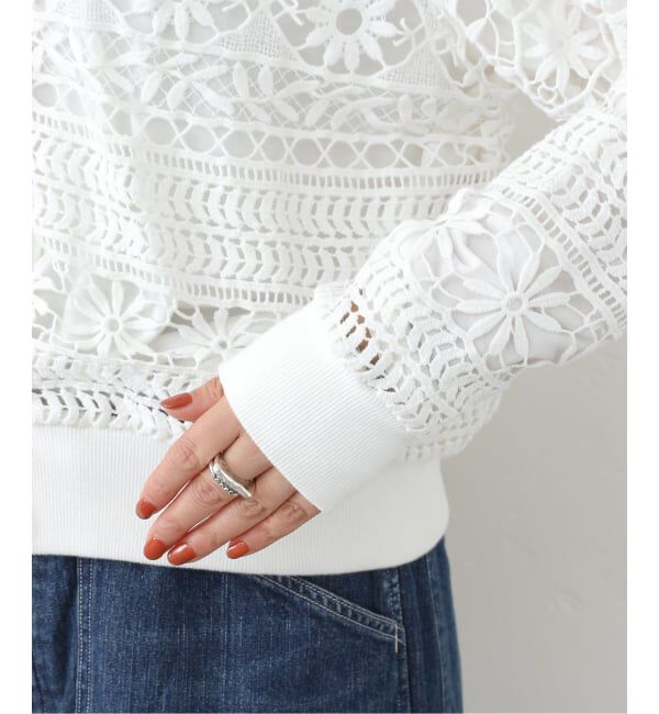 journal standard luxe「コットンレース リブブラウス」|シャツ・ブラウス|