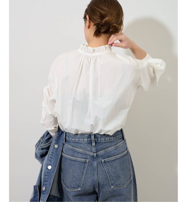 JOURNAL STANDARD relume「《追加5》ハイカウントコットンスタンドカラー2way」|シャツ・ブラウス|