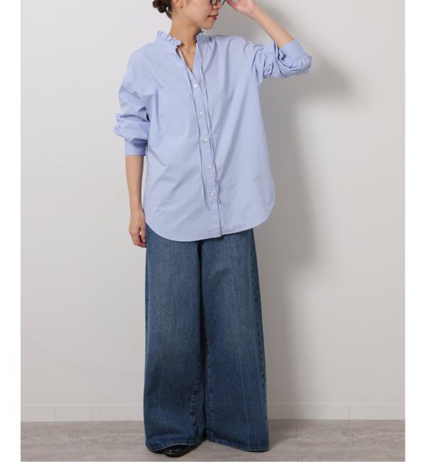 JOURNAL STANDARD relume「《追加5》ハイカウントコットンスタンドカラー2way」|シャツ・ブラウス|