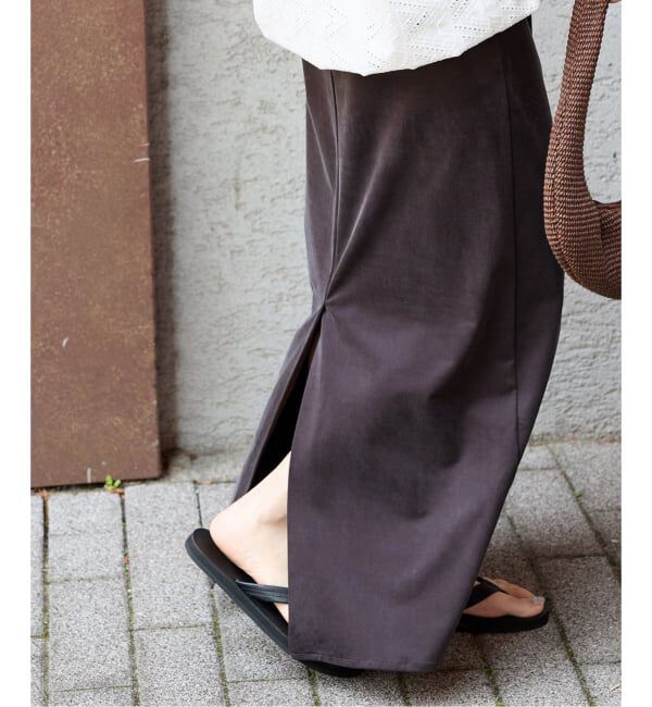 JOURNAL STANDARD「《追加》フィブリルキュプラジャージーマキシスカート」|スカート|