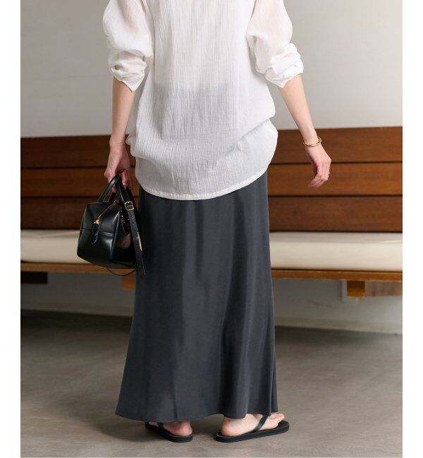 FRAMeWORK「キュプラツイルバイアススカート」|スカート|