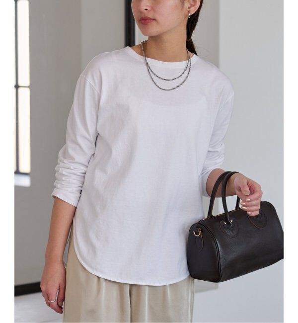 FRAMeWORK「≪追加≫コットン天竺ラウンドヘム3」|Tシャツ・カットソー|