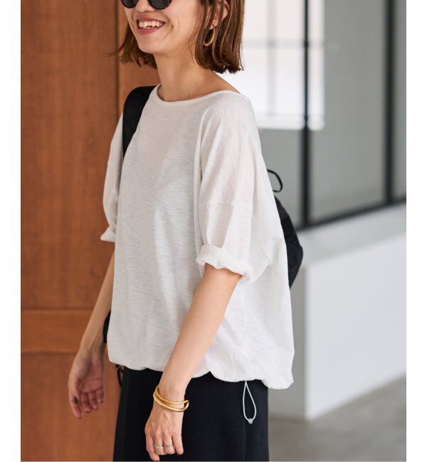 FRAMeWORK「マーブルテンジクドロストT」|Tシャツ・カットソー|ホワイト