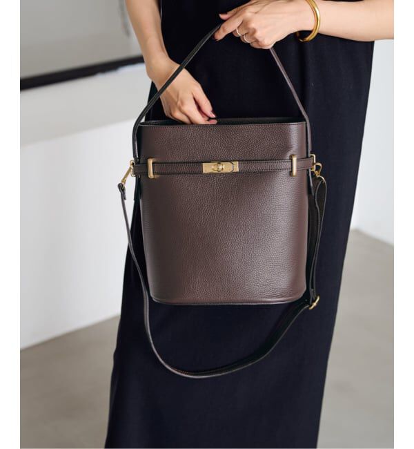 FRAMeWORK「AULENTTI/オウレンティワンハンドル金具付きbasketバック」|ハンドバッグ|