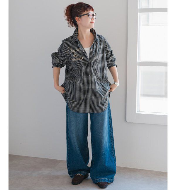 Spick and Span「刺繍オーバーシャツ」|シャツ・ブラウス|