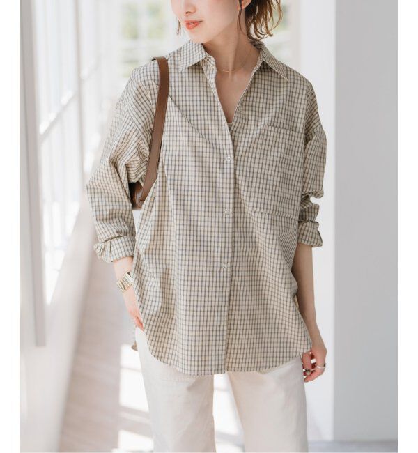 Spick and Span「刺繍オーバーシャツ」|シャツ・ブラウス|