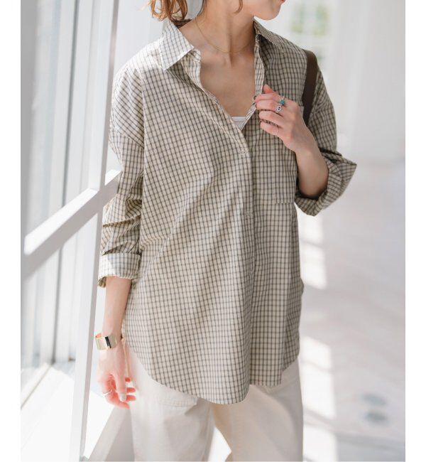 Spick and Span「刺繍オーバーシャツ」|シャツ・ブラウス|