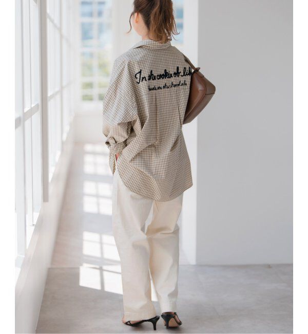 Spick and Span「刺繍オーバーシャツ」|シャツ・ブラウス|