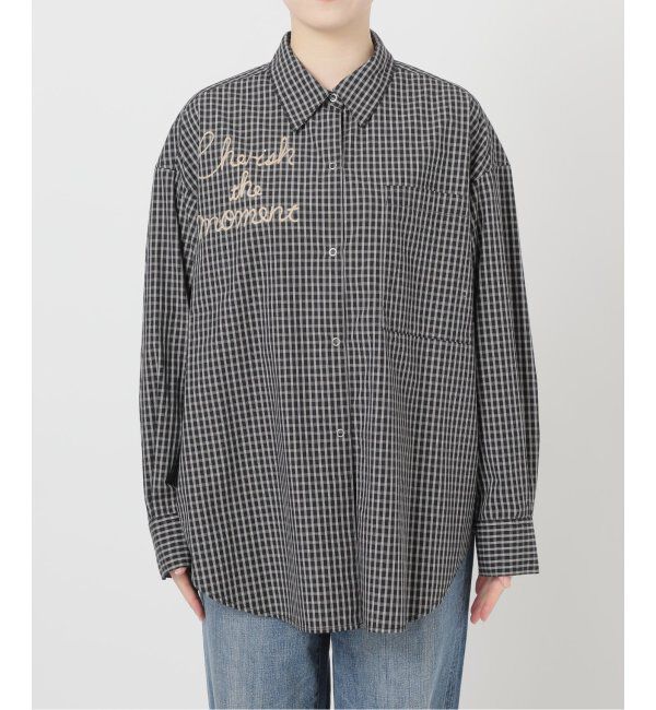 Spick and Span「刺繍オーバーシャツ」|シャツ・ブラウス|