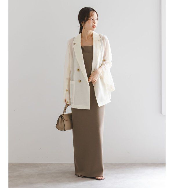 NOBLE「《追加》ソフトオーガンジーシアージャケット 3」|テーラードジャケット|