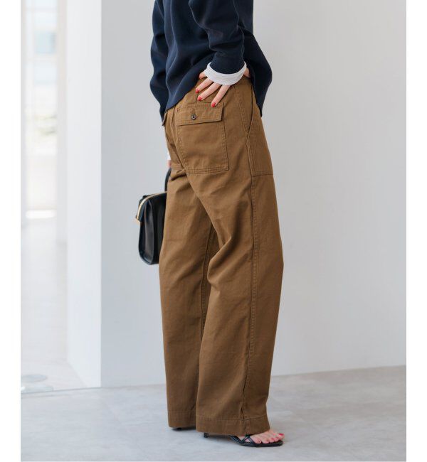 Spick and Span「《追加》ルーズベイカーパンツ」|カーゴ|