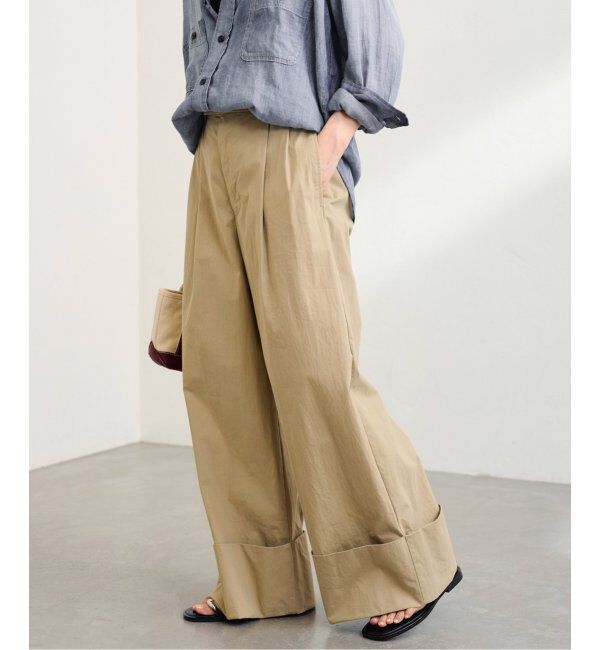 FRAMeWORK「エクストラワイドマッキンパンツ」|チノ|