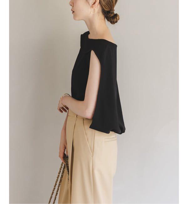 NOBLE「《WEB限定追加》【洗える】バルーンケープブラウス」|シャツ・ブラウス|