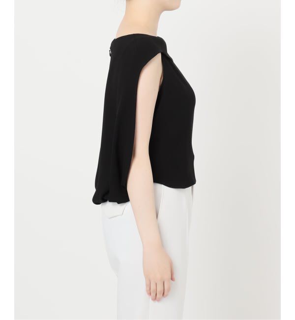 NOBLE「《WEB限定追加》【洗える】バルーンケープブラウス」|シャツ・ブラウス|